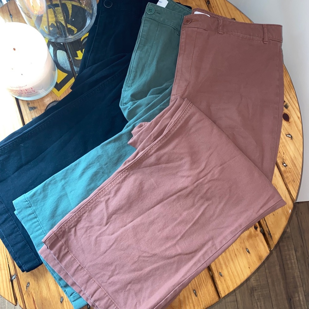 Cropped Wide Leg Old Navy Pants Bundle || Size 14